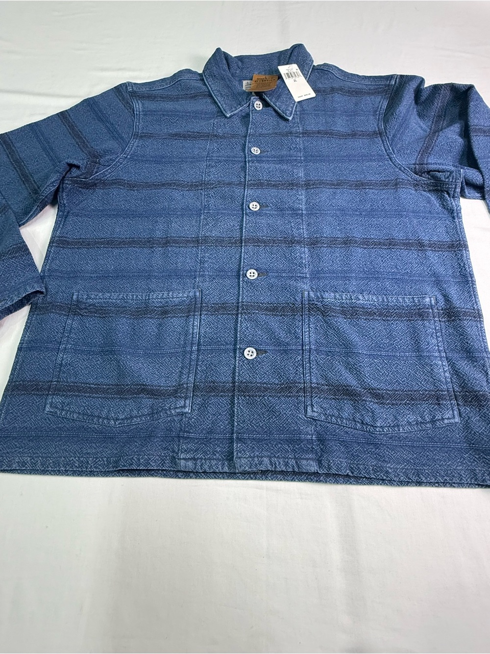 Ralph Lauren Double RL (RRL) Indigo Naval Military Shirt Jacket- Size XL